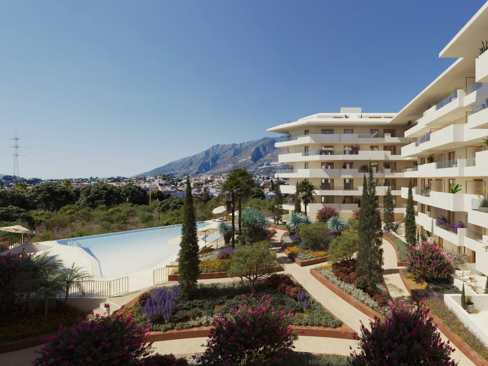 Entworfen nach dem Konzept des Wohnens im Resort-Stil in Fuengirola